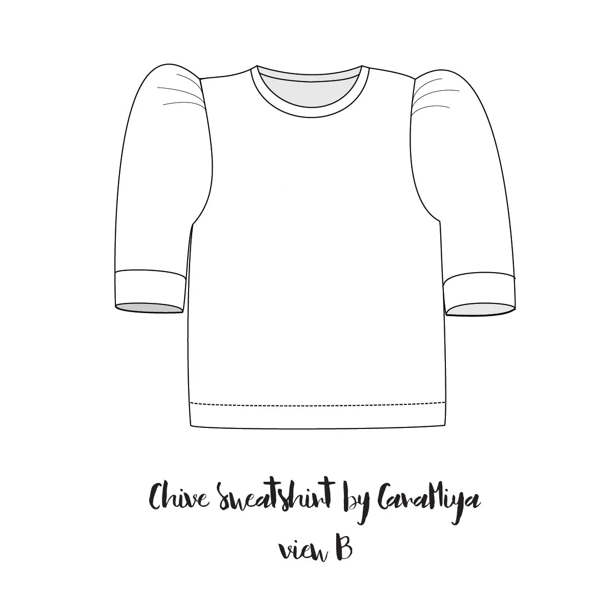 Chive sweatshirt pattern pdf