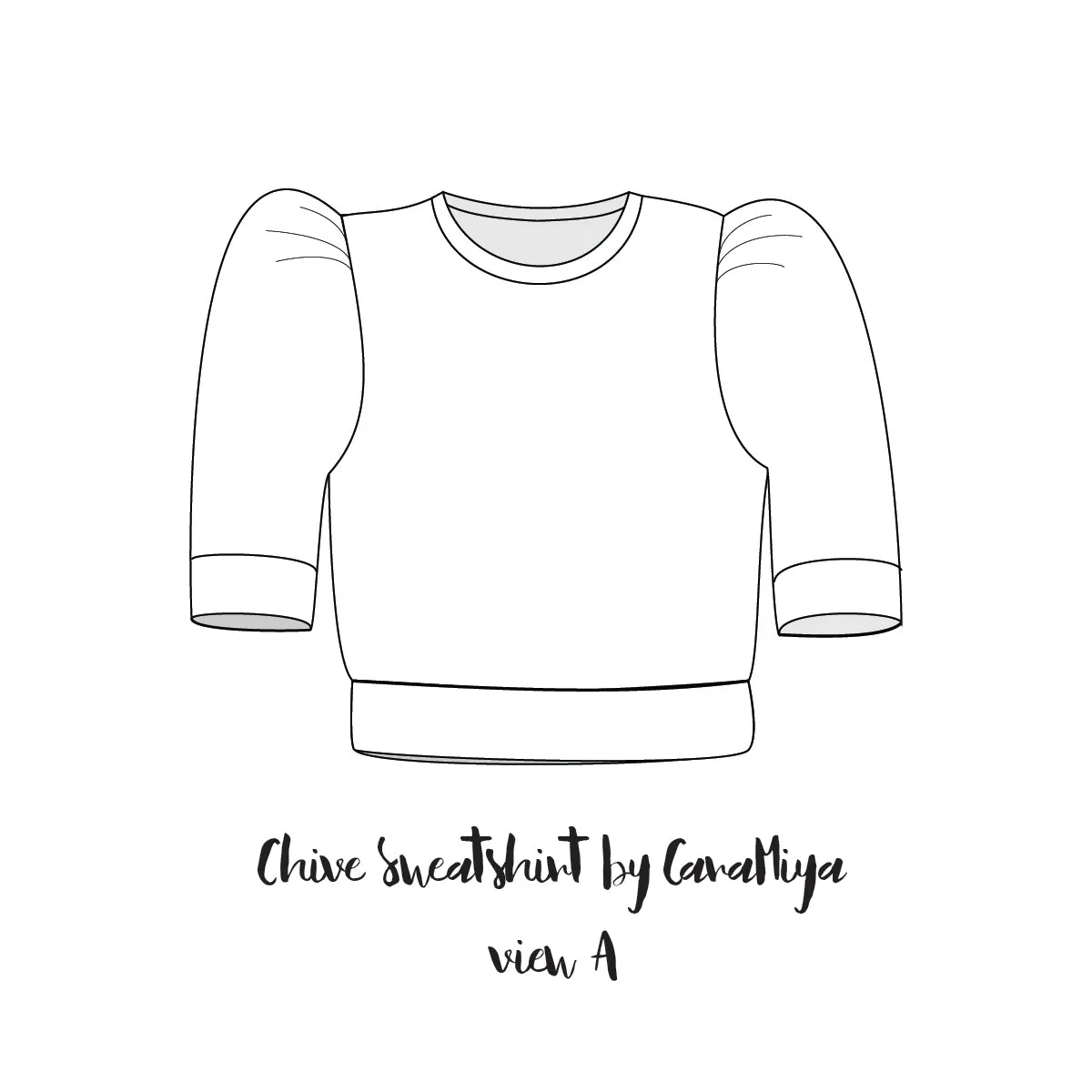 Chive sweatshirt pattern pdf