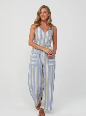 DERBY Jumpsuit | Blue Stripe