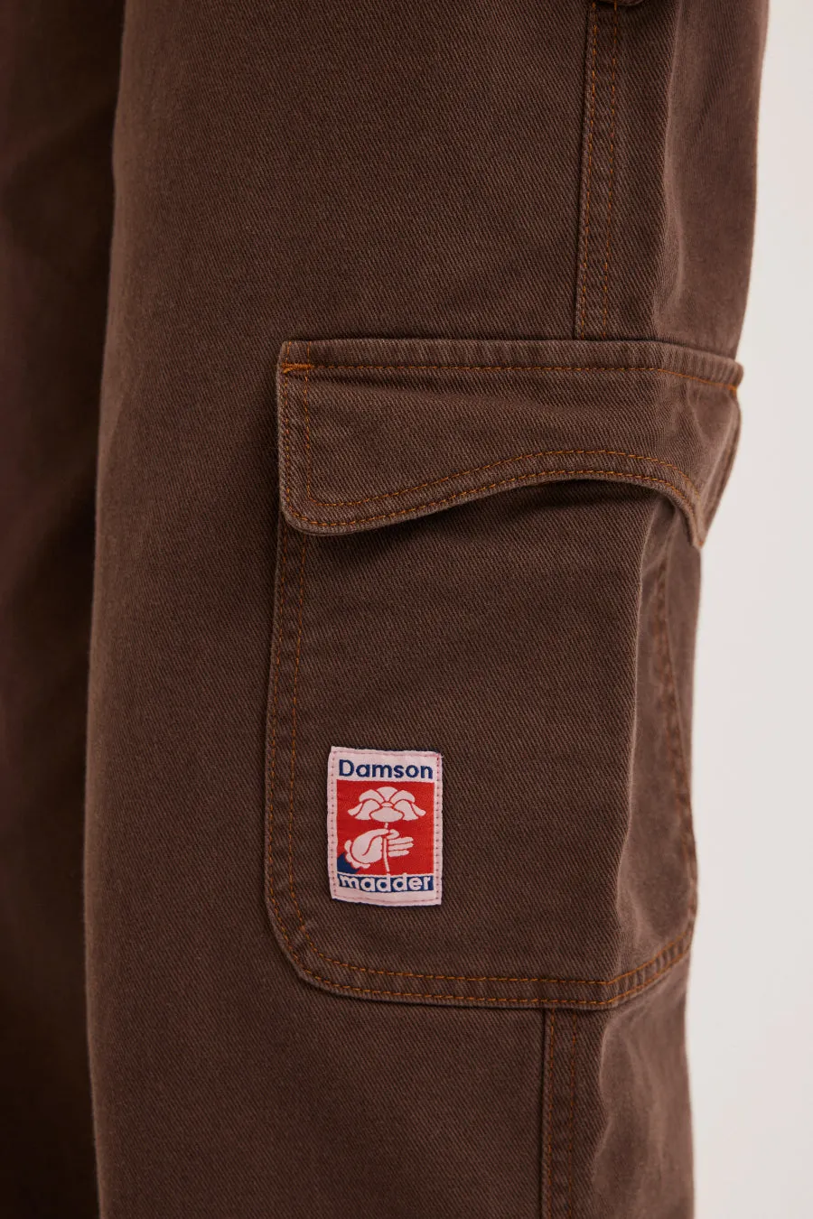 Dion Workwear Wide Cargo Jean - Choc