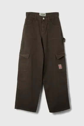 Dion Workwear Wide Cargo Jean - Choc