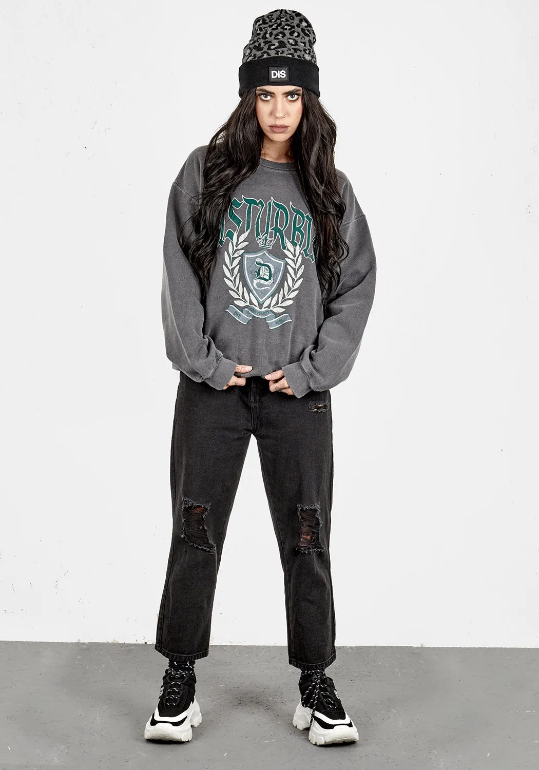 Disturbia College Oversized Sweater