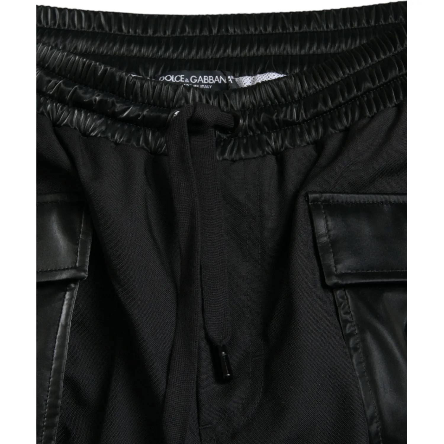 Dolce & Gabbana Black Nylon Cargo Jogger Men Sweatpants Pants