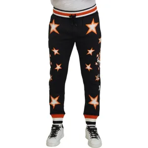 Dolce & Gabbana Elegant Black Star Casual Sweatpants