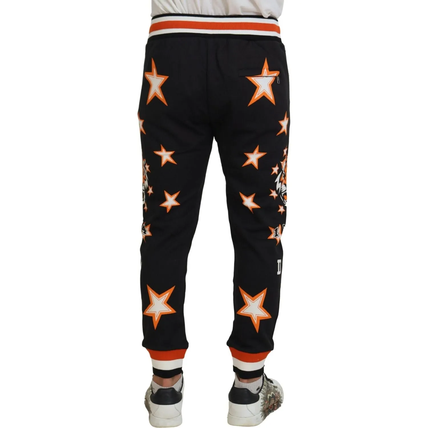 Dolce & Gabbana Elegant Black Star Casual Sweatpants