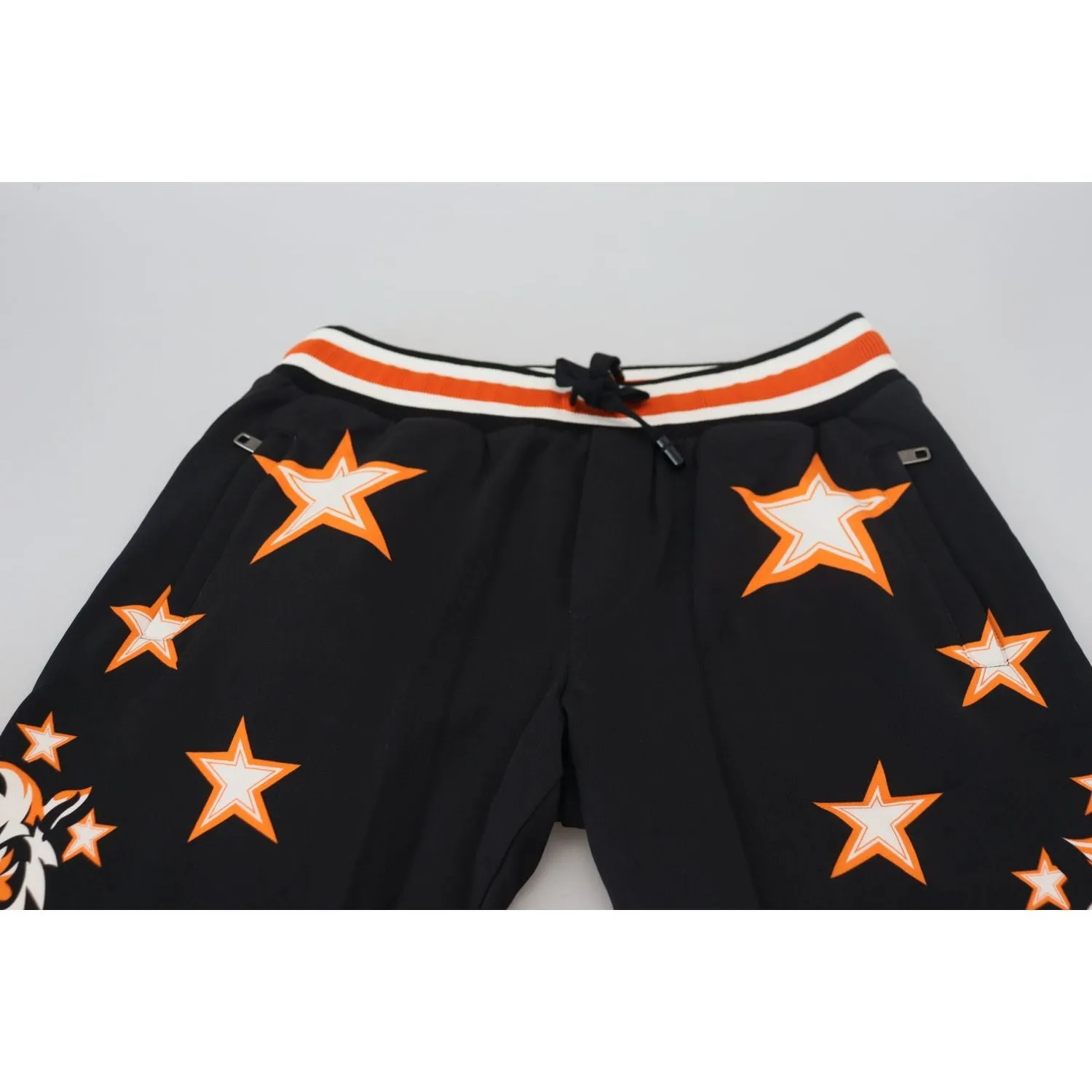 Dolce & Gabbana Elegant Black Star Casual Sweatpants