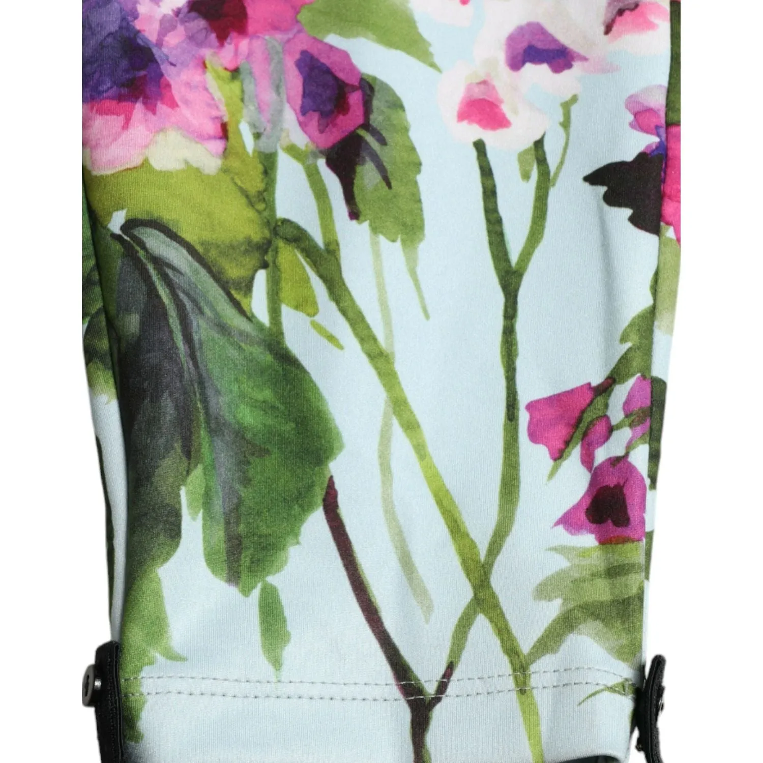 Dolce & Gabbana Elegant Floral High-Rise Leggings Pants