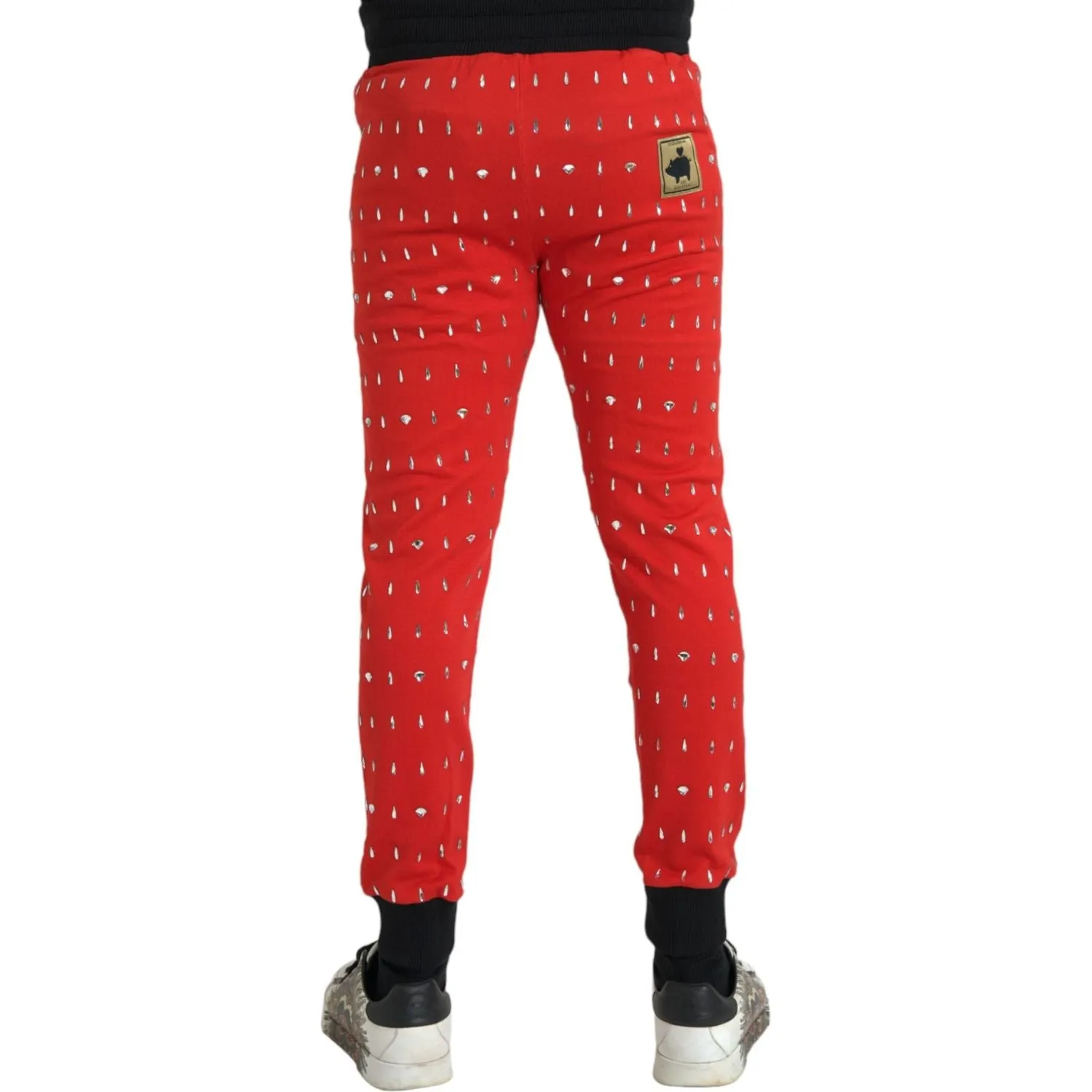 Dolce & Gabbana Red Year Of The Pig Jogger Sweatpants Pants