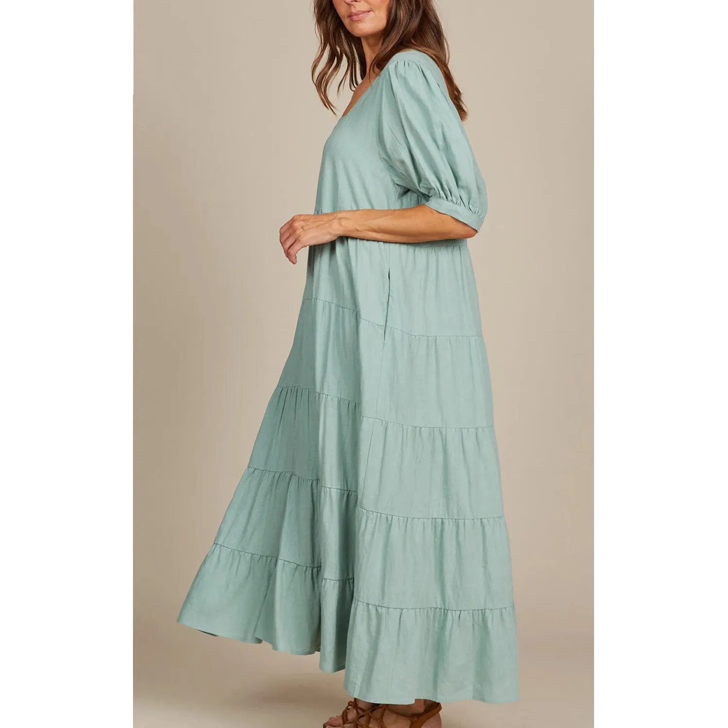 Dress Amelie Maxi - Seafoam