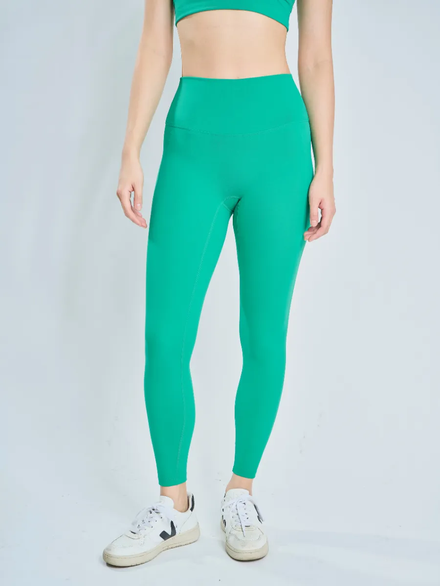 Easy Stretch 7/8 *Seamless  Leggings in Island Green