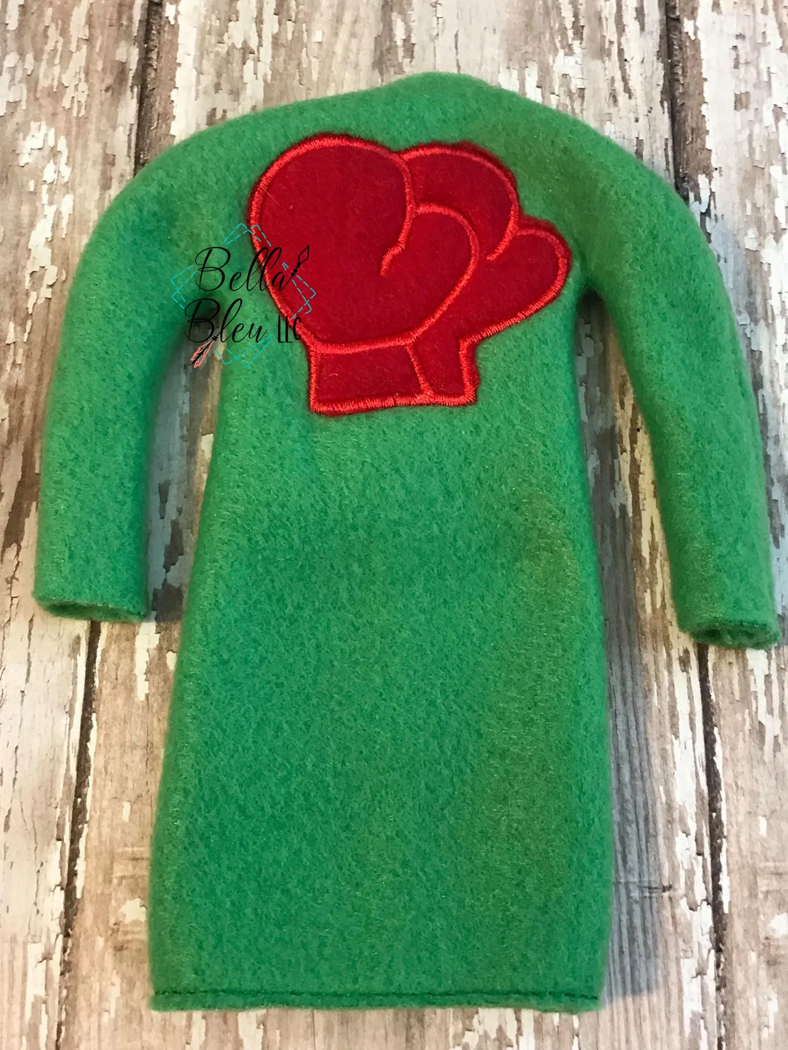 Elf Boxer Sweater - ITH Elf Shirt - Boxer Gloves Shorts Robe Elf Sweater - In the hoop machine embroidery design - instant download