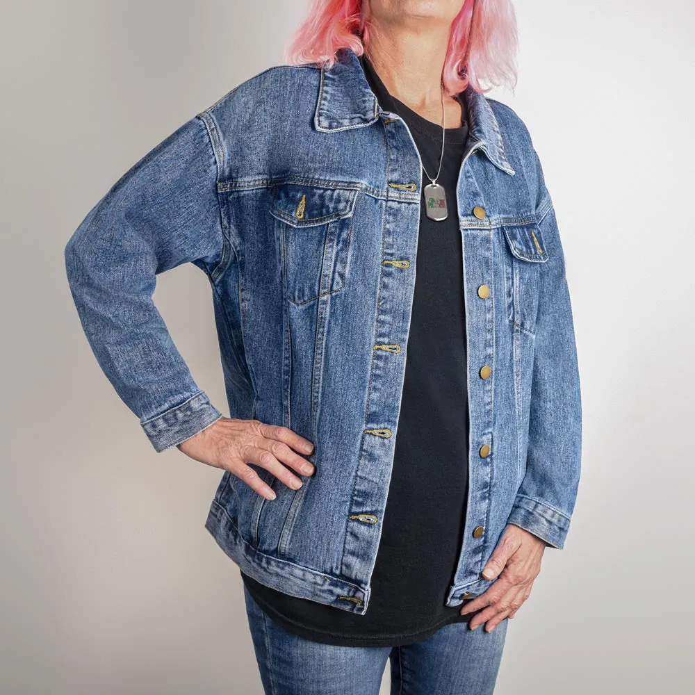 Encouragement in Denim: 'You Are Amazing' Jean Jacket