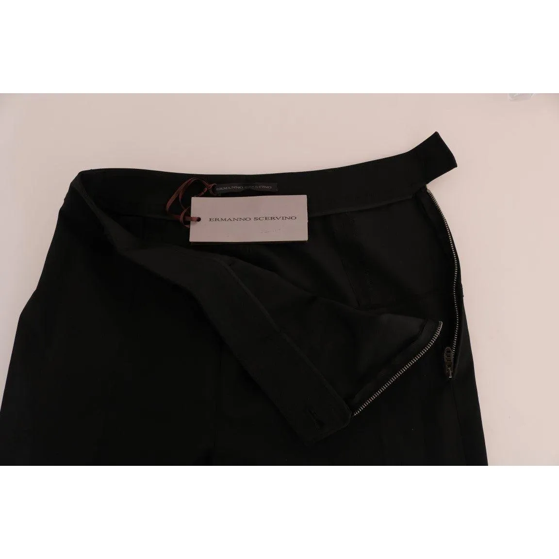 Ermanno Scervino Sleek Black Stirrup Leggings