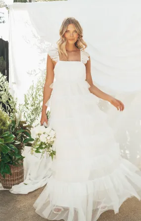 Fairytale Maxi Dress ~ White Tulle