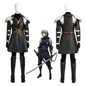 FF7EC Young Sephiroth Cosplay Costumes Final Fantasy VII Ever Crisis Leather Suit