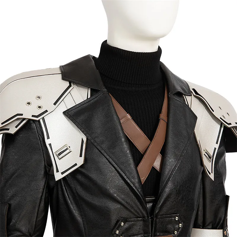 FF7EC Young Sephiroth Cosplay Costumes Final Fantasy VII Ever Crisis Leather Suit