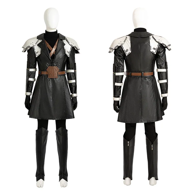 FF7EC Young Sephiroth Cosplay Costumes Final Fantasy VII Ever Crisis Leather Suit