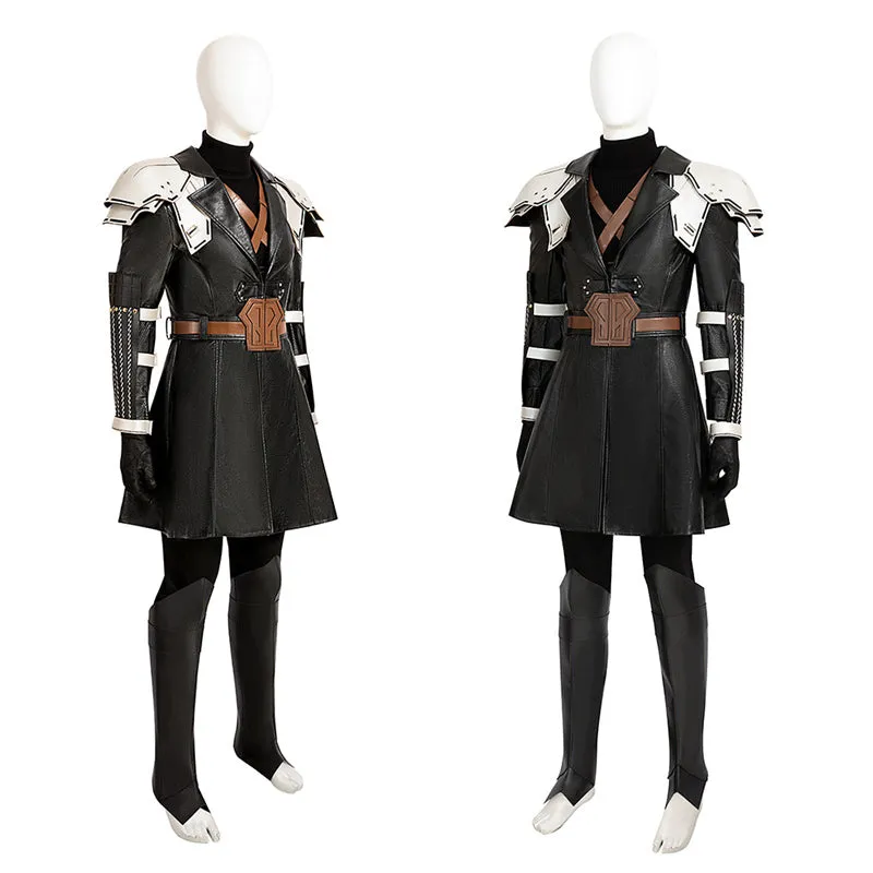 FF7EC Young Sephiroth Cosplay Costumes Final Fantasy VII Ever Crisis Leather Suit