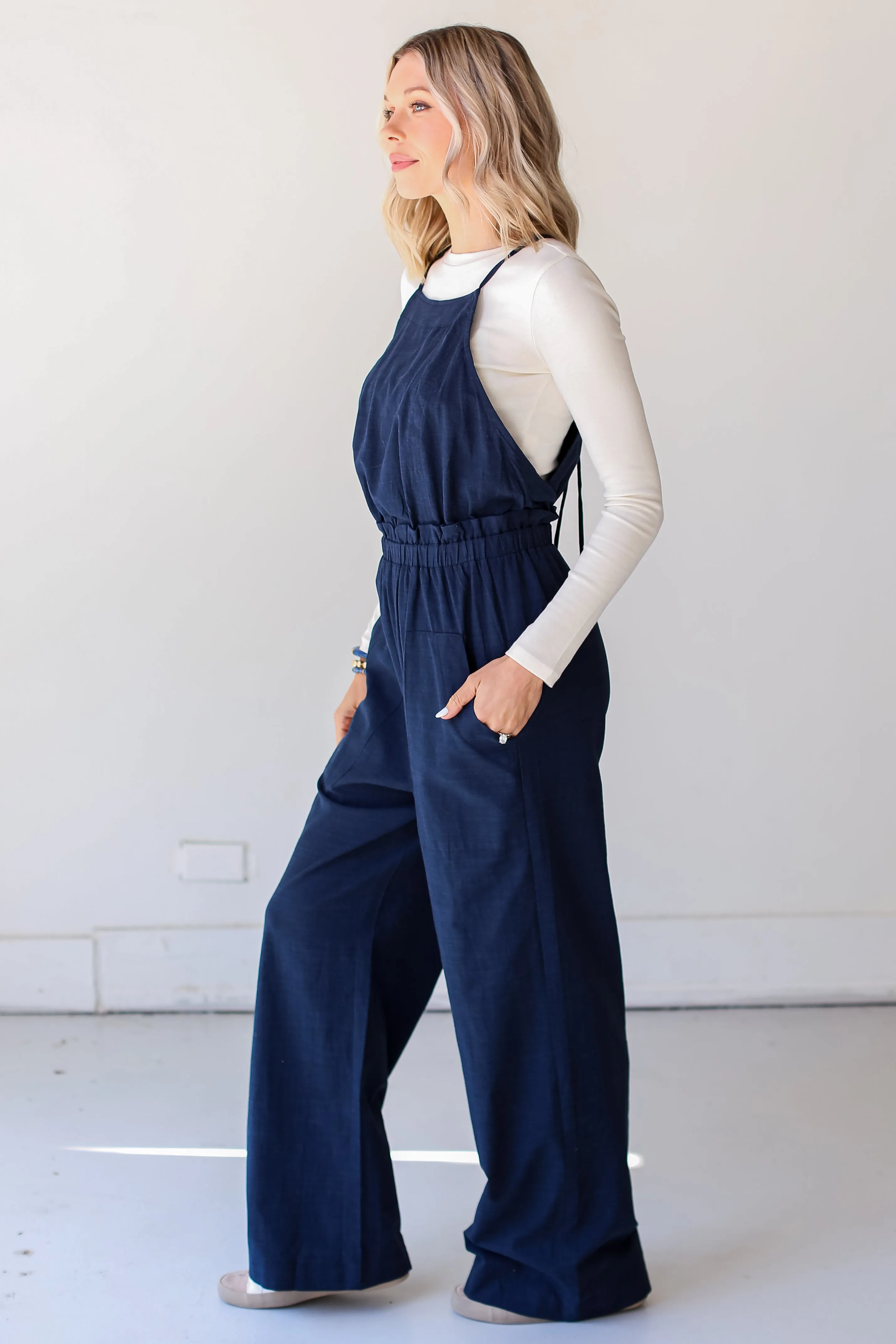 FINAL SALE - Charismatic Energy Wide Leg Jumpsuit