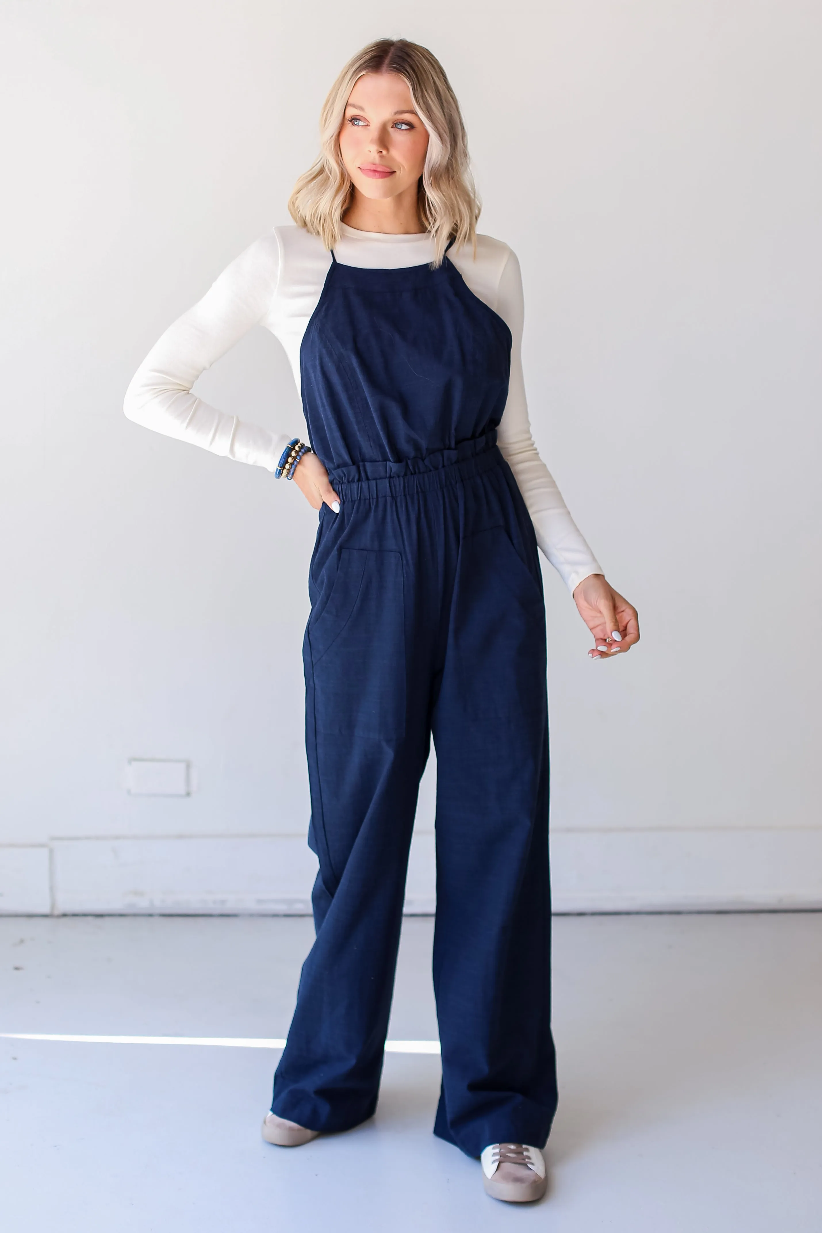 FINAL SALE - Charismatic Energy Wide Leg Jumpsuit