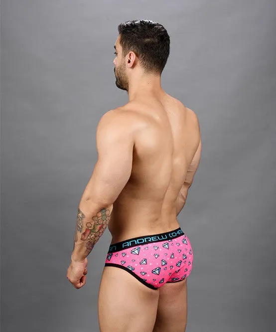 Forever Diamond Mesh Brief w/ Almost Naked