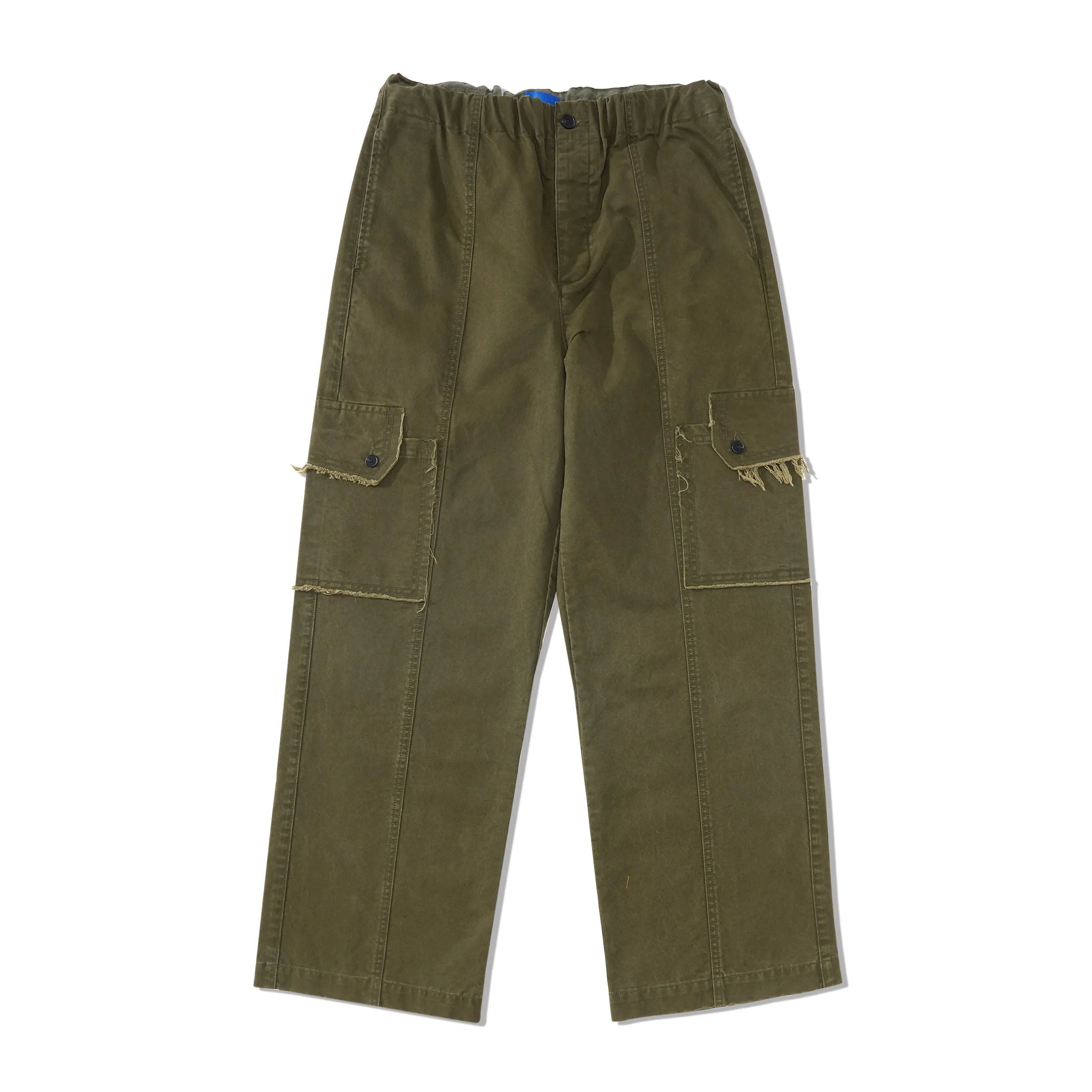 Frayed Cargo Pant, Olive