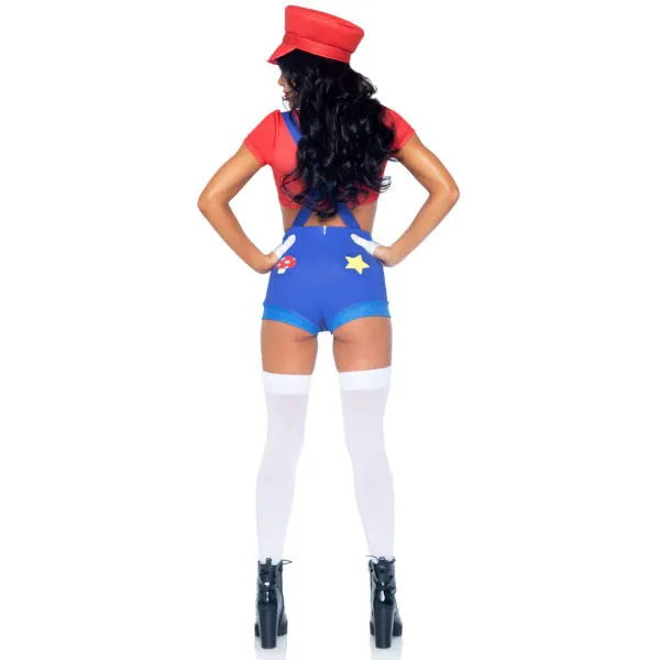 Gamer Babe Sexy Ladies Costume with Hat-Leg Avenue