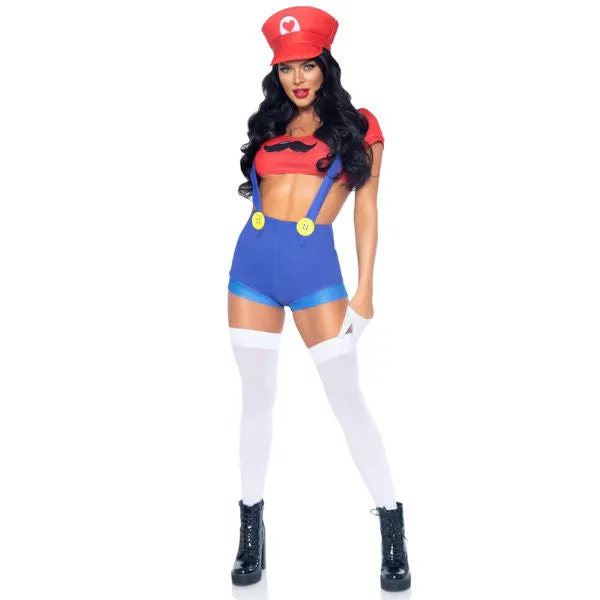 Gamer Babe Sexy Ladies Costume with Hat-Leg Avenue