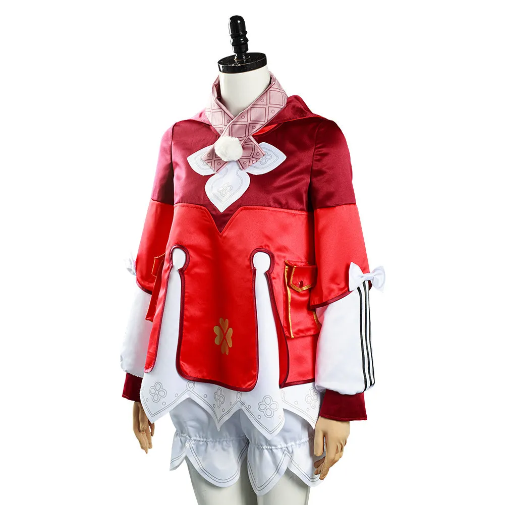 Genshin Impact Klee Coat Hat Outfits Halloween Carnival Suit Cosplay Costume