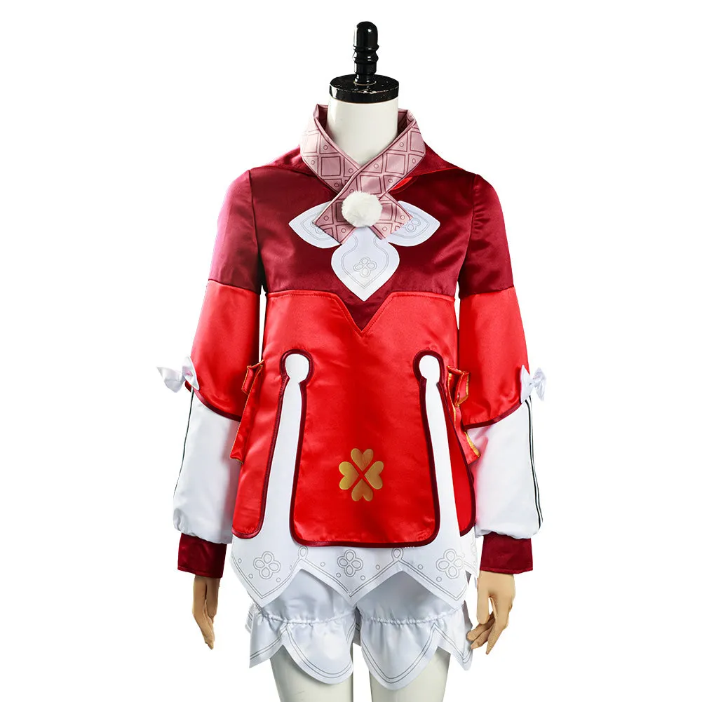 Genshin Impact Klee Coat Hat Outfits Halloween Carnival Suit Cosplay Costume