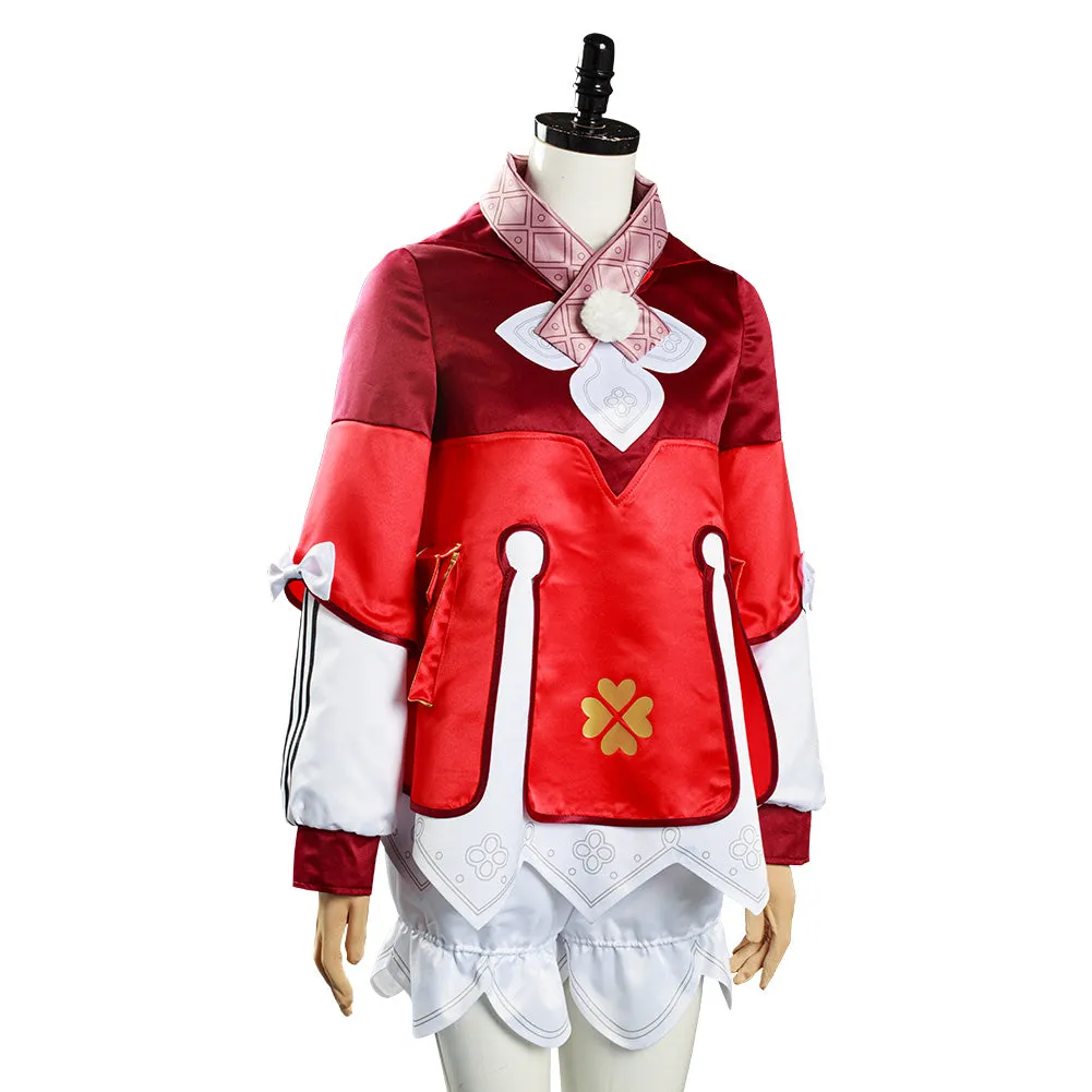 Genshin Impact Klee Coat Hat Outfits Halloween Carnival Suit Cosplay Costume