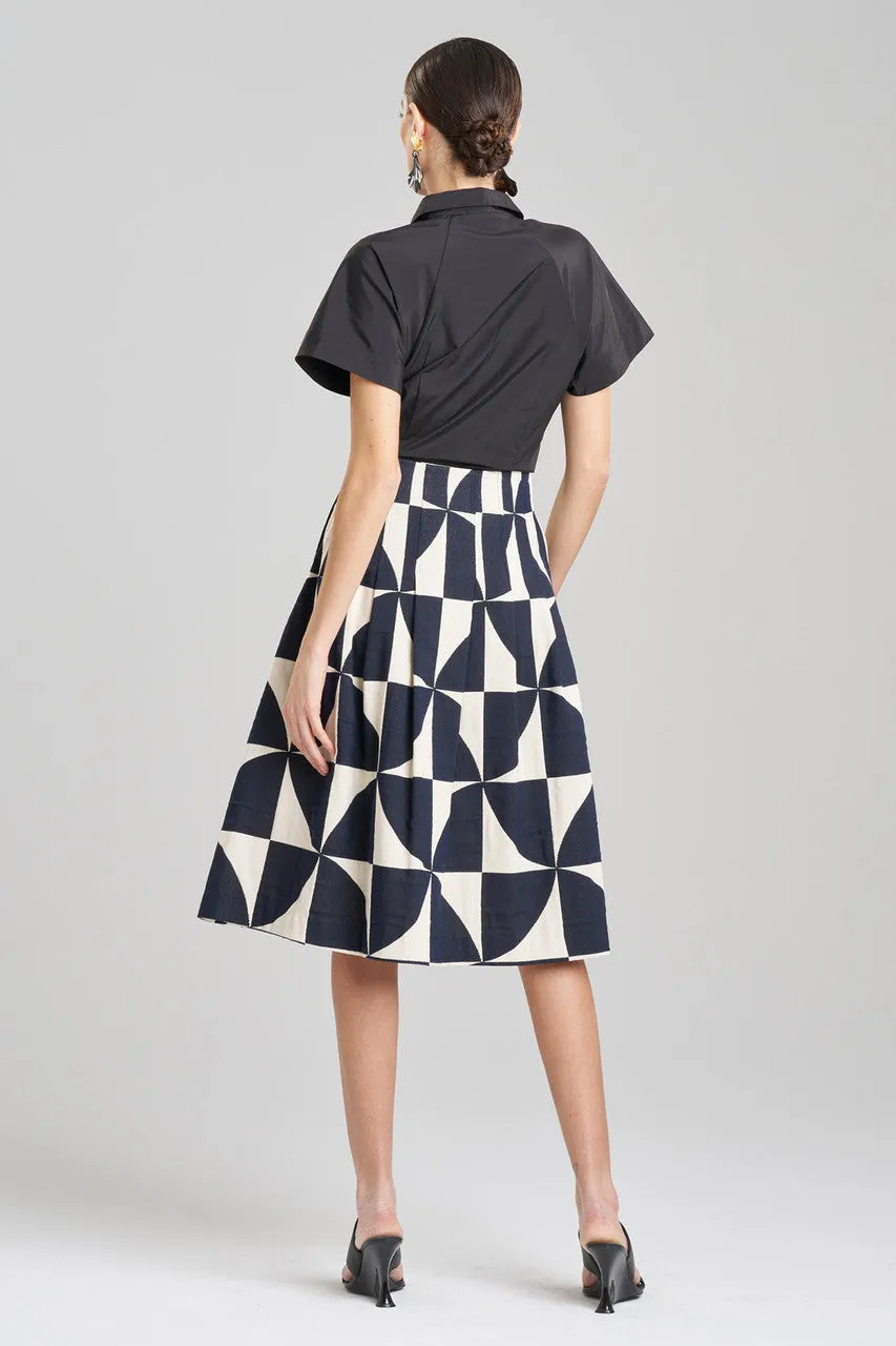 Geo Mod Jacquard Skirt