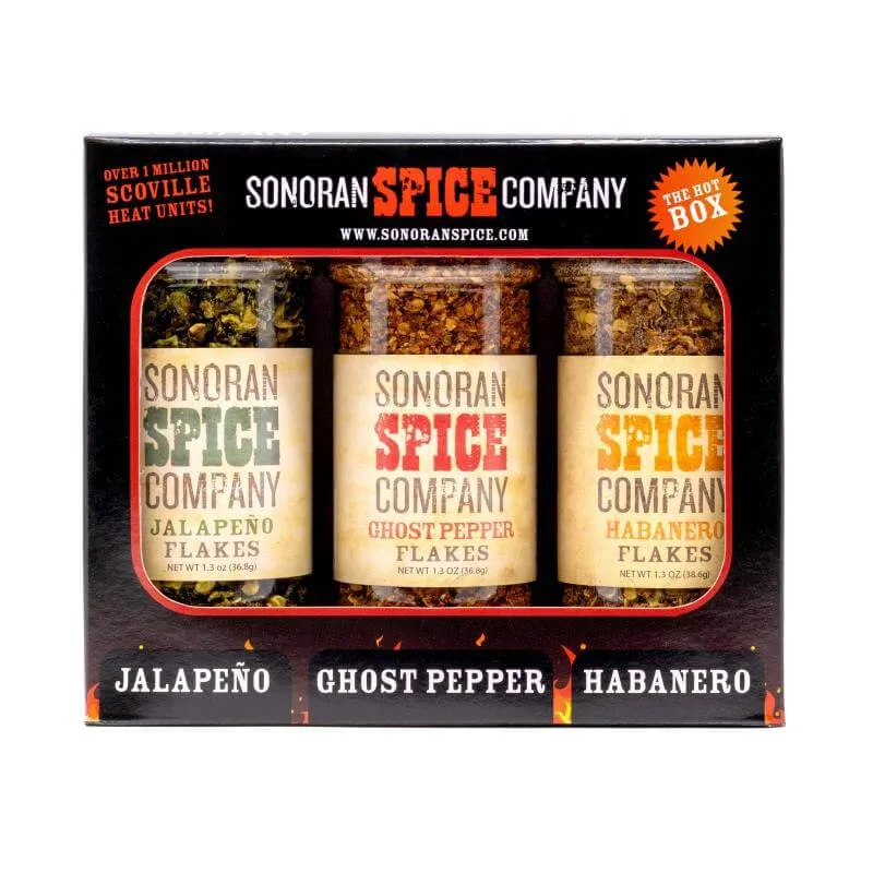 Ghost Pepper Habanero Jalapeno Flakes Spice Gift Box