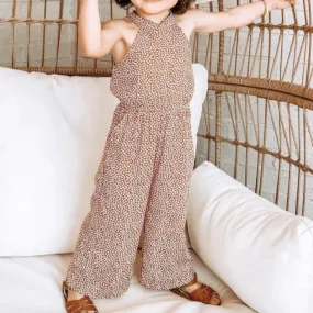 Girls Mia Halter Neck Sleeveless Jumpsuit