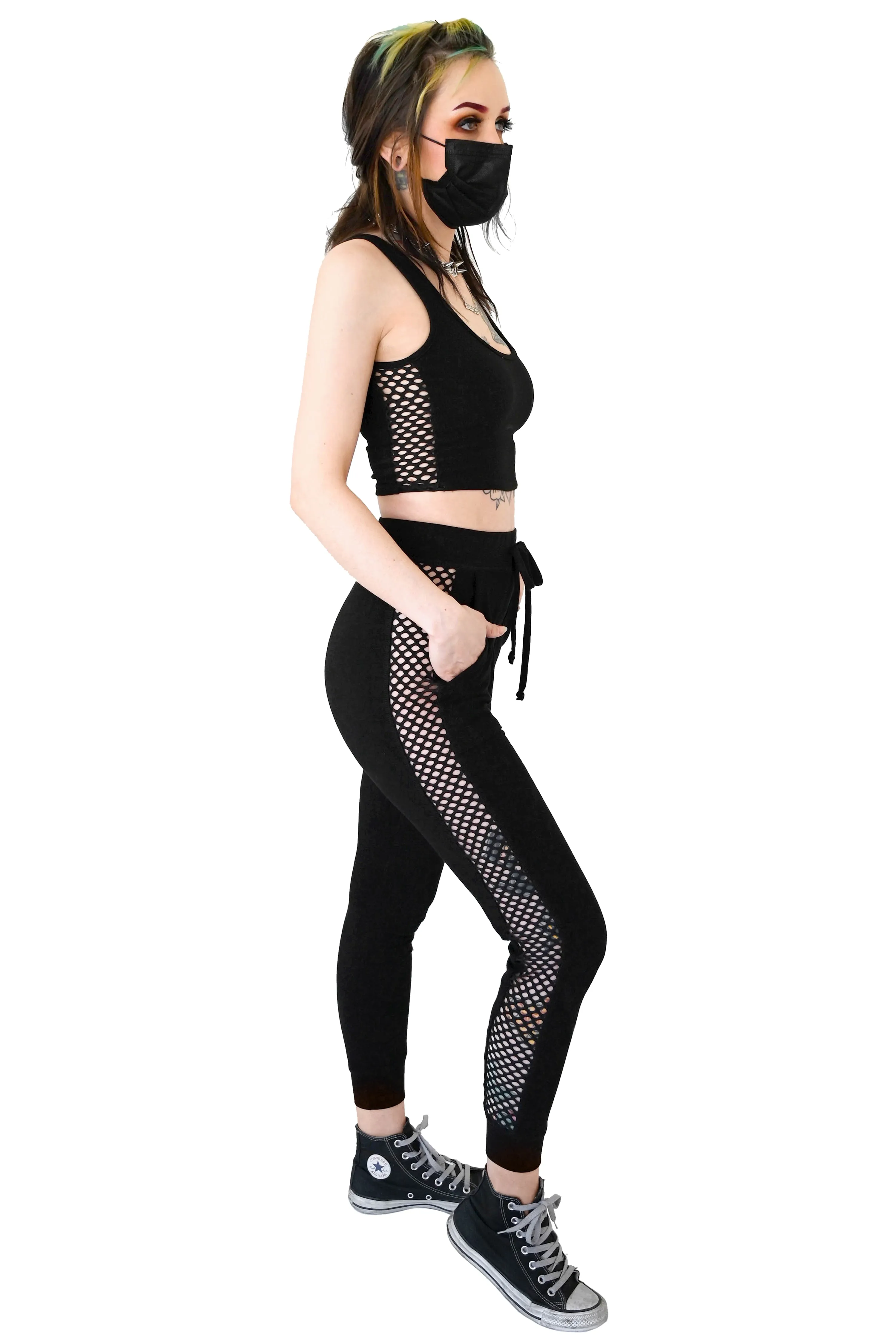 Goth Sporty Spice Jogger Set - No Restock! 4XL left!