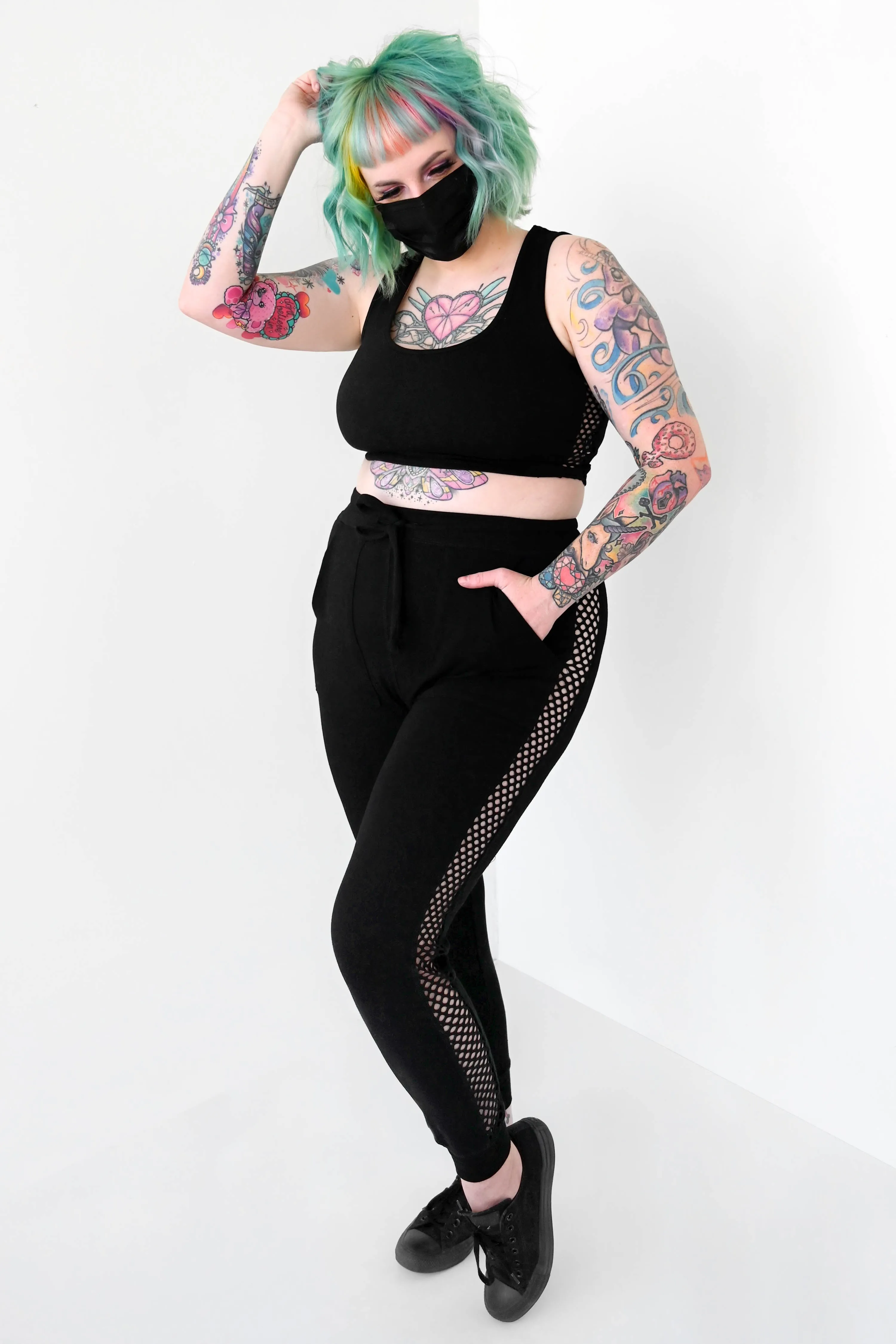 Goth Sporty Spice Jogger Set - No Restock! 4XL left!