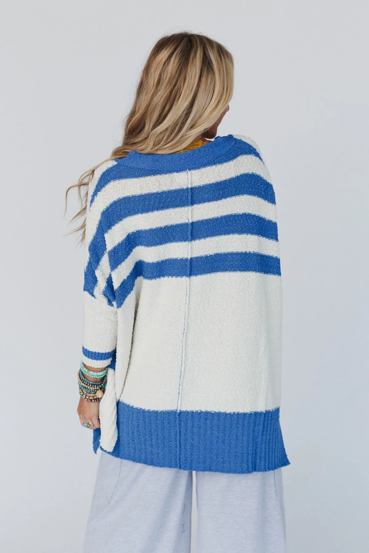 Great Stripes Cardigan - Blue