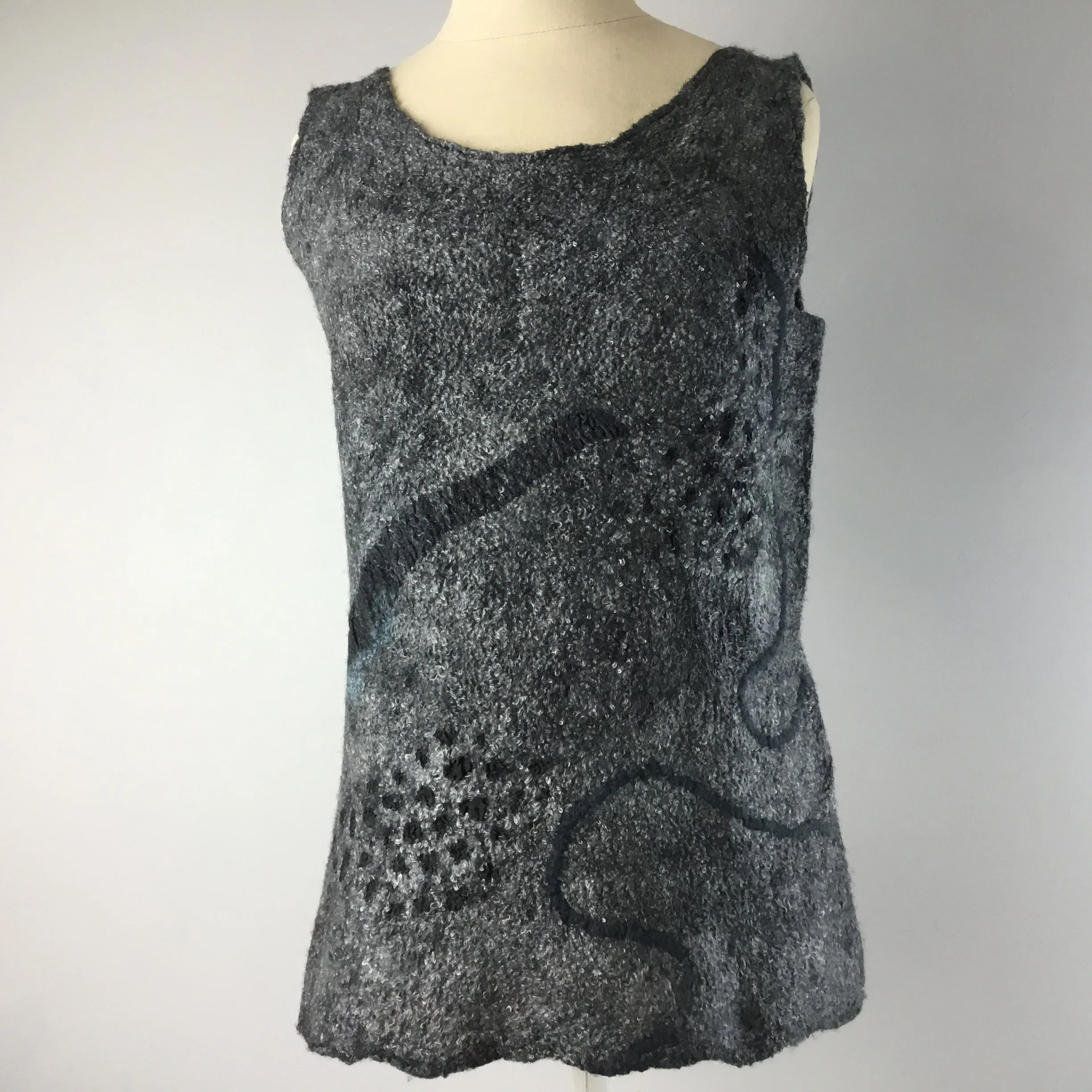 Grey Abstract Top