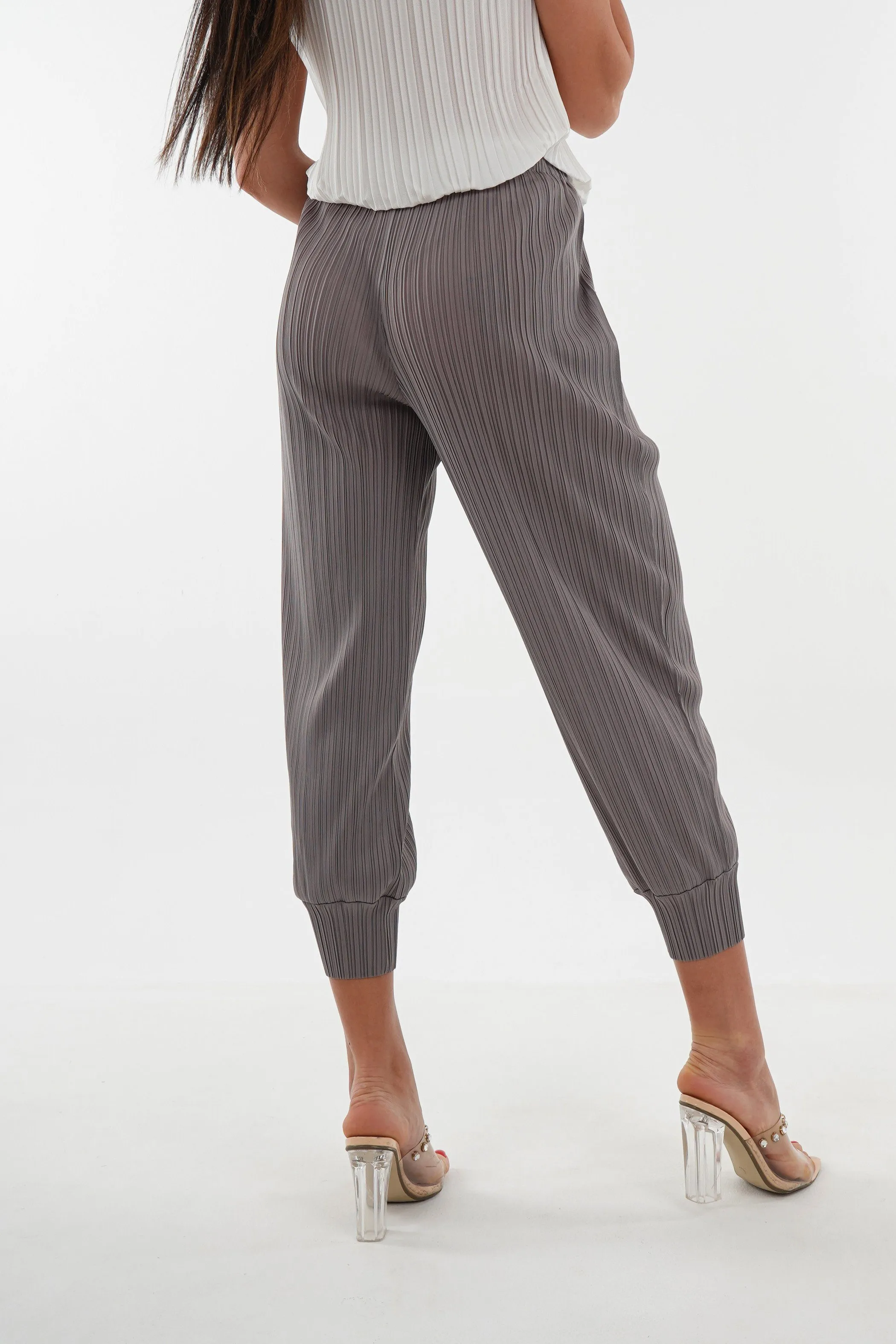 Harem Slim Pleated Pants