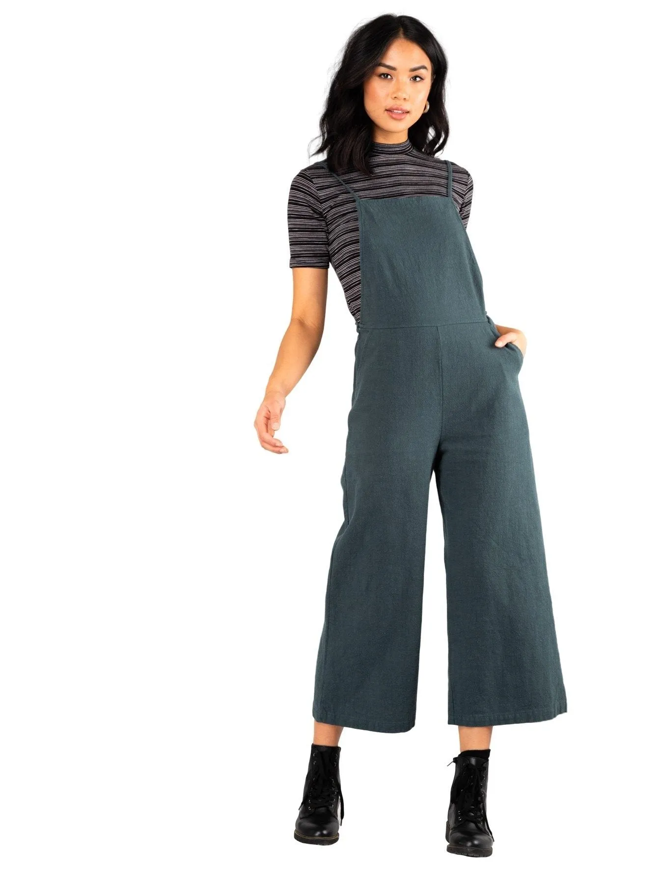 Heartbreaker Crop Jumpsuit - Green Gables