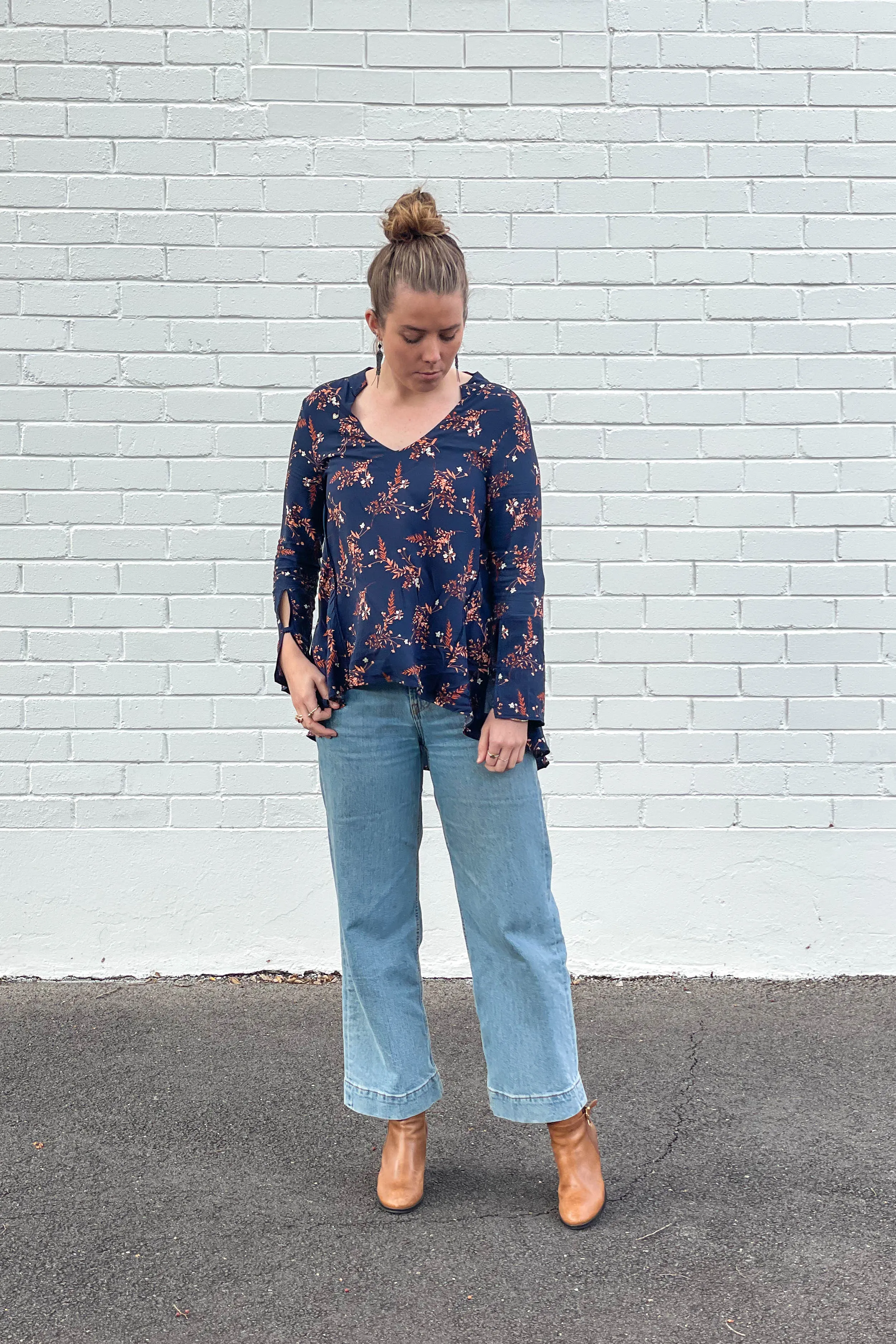 Heathcote Top - Autumn Floral