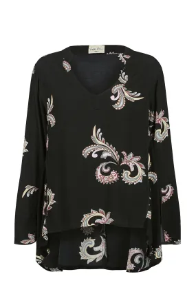 Heathcote Top - Paisley Black