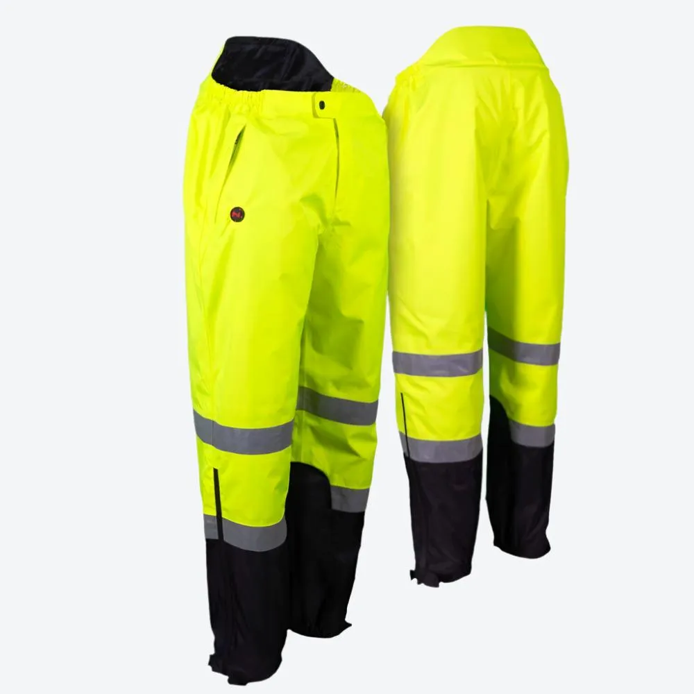 Hi-Vis Heated Rain Pants Men's