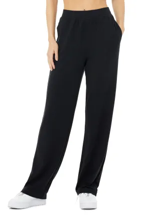 High-Waist Dreamy Wide Legging Pant - Black