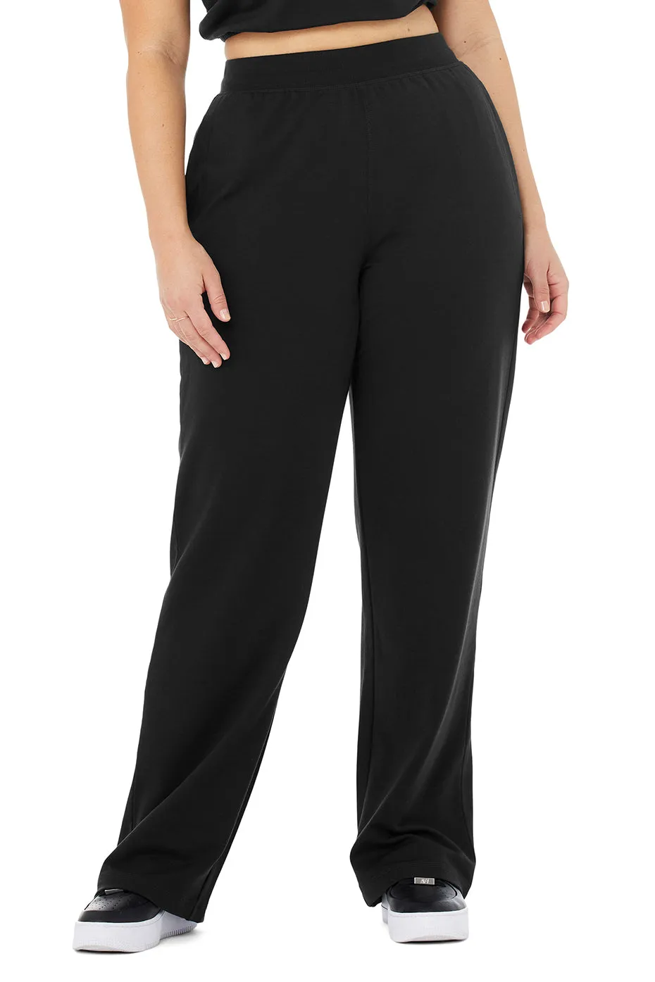 High-Waist Dreamy Wide Legging Pant - Black