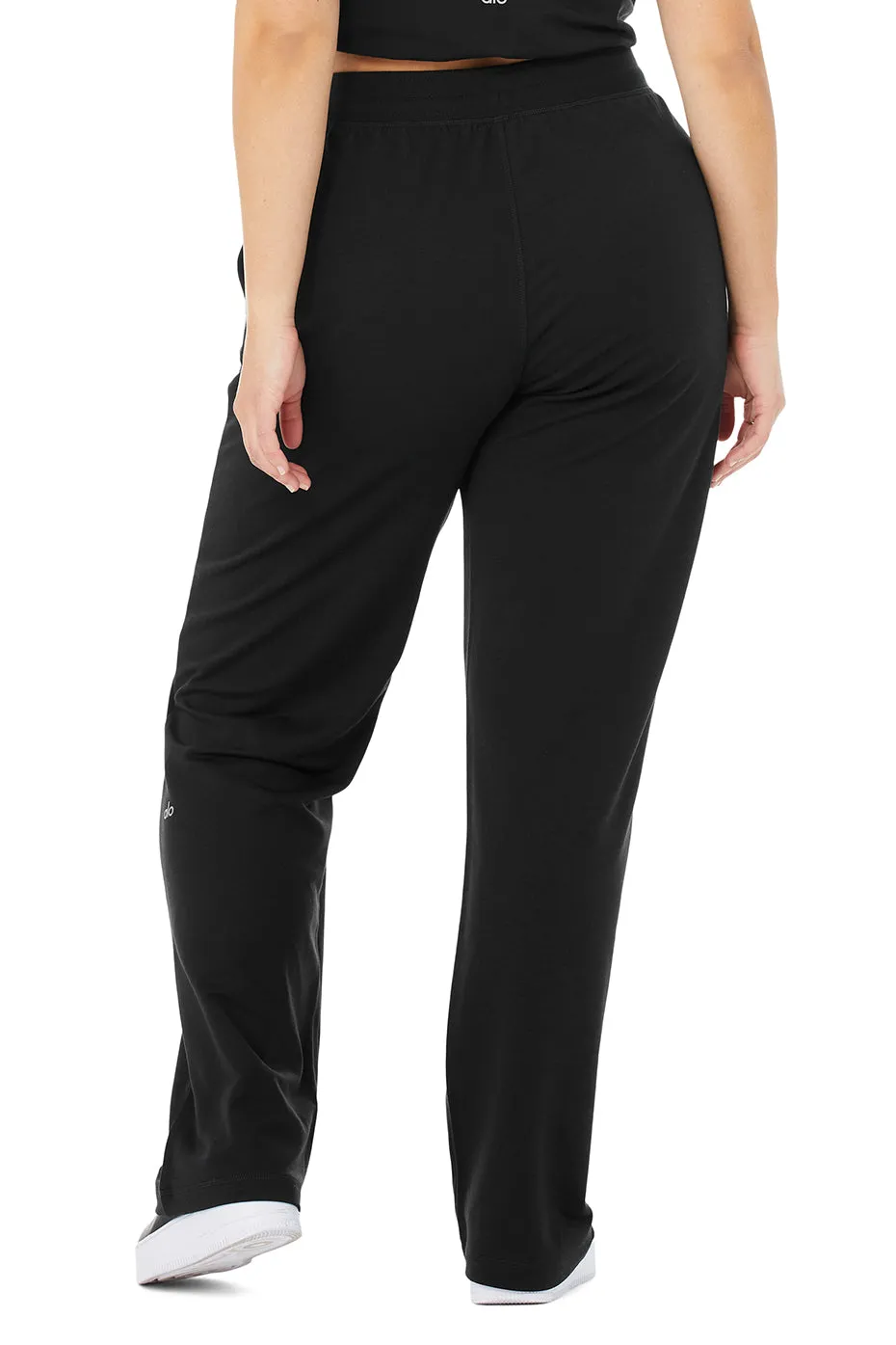 High-Waist Dreamy Wide Legging Pant - Black