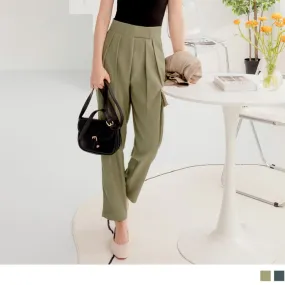 HIGH WAIST PLEAT SUIT LONG PANTS