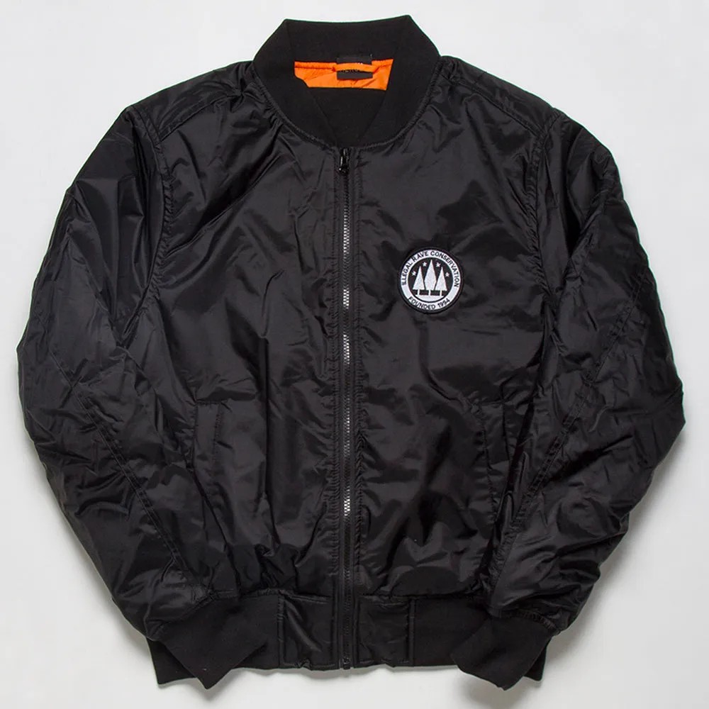 Illegal Rave - Padded Bomber Jacket - Black