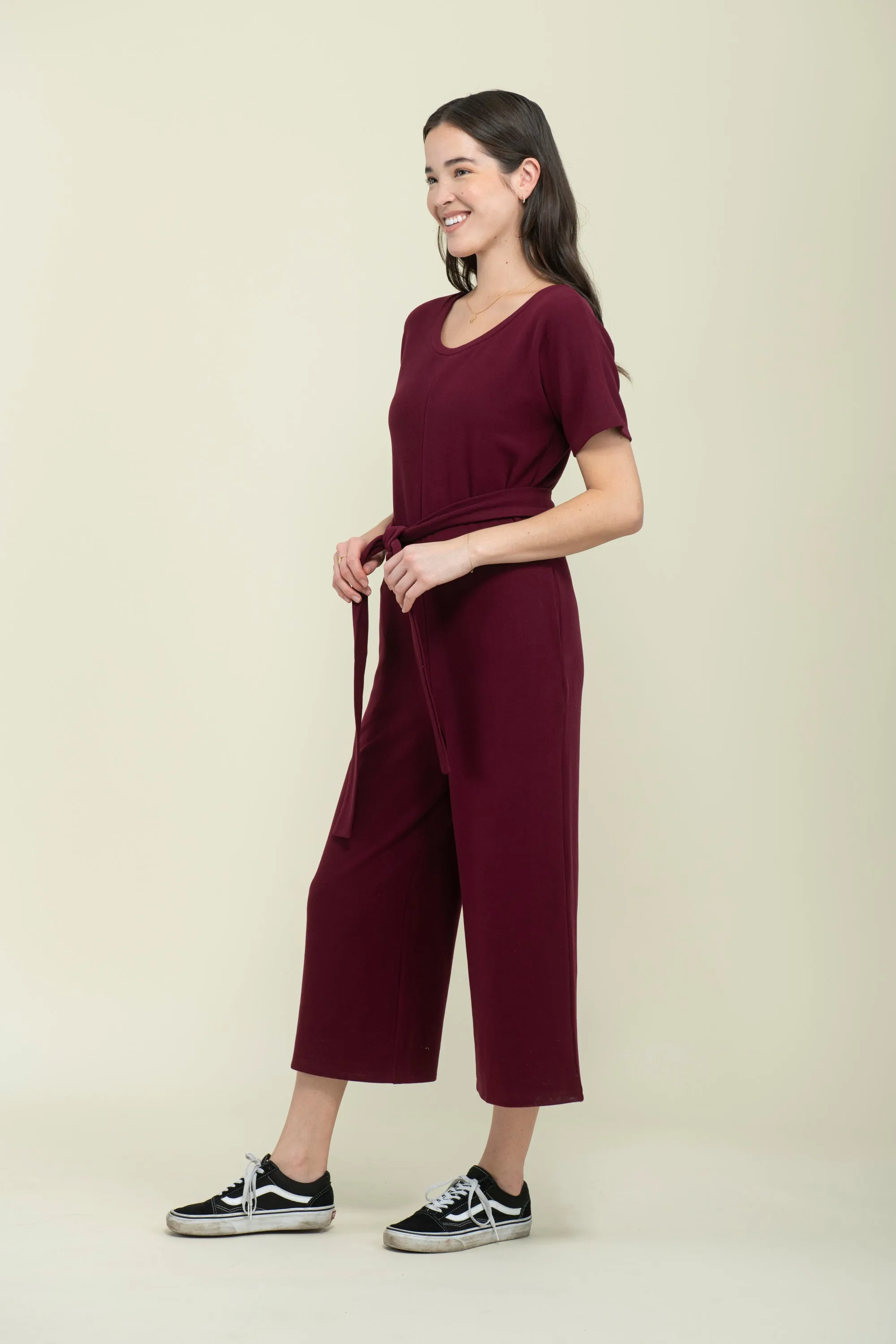 Jonie-Brushed Jersey Jumpsuit