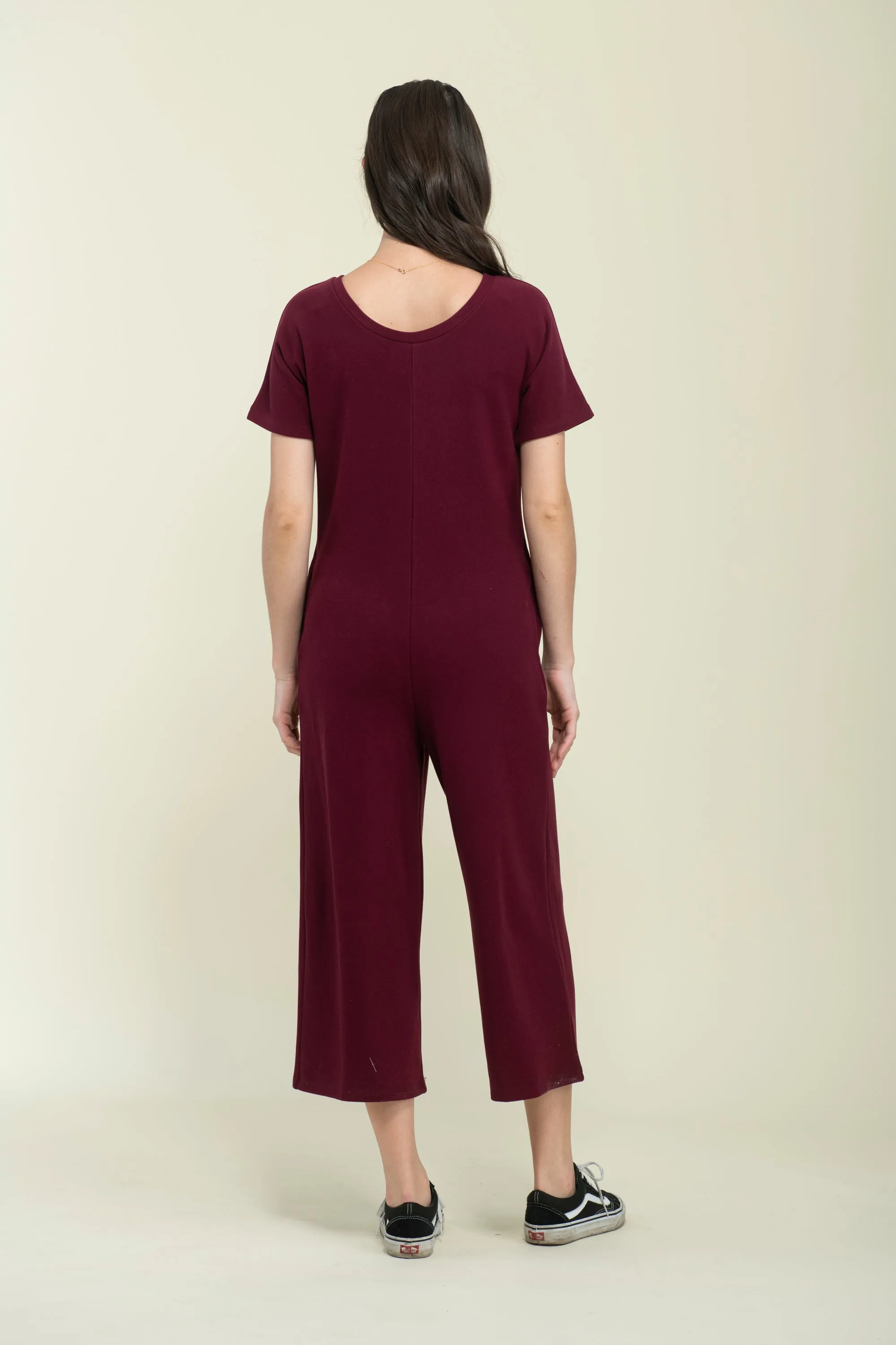 Jonie-Brushed Jersey Jumpsuit